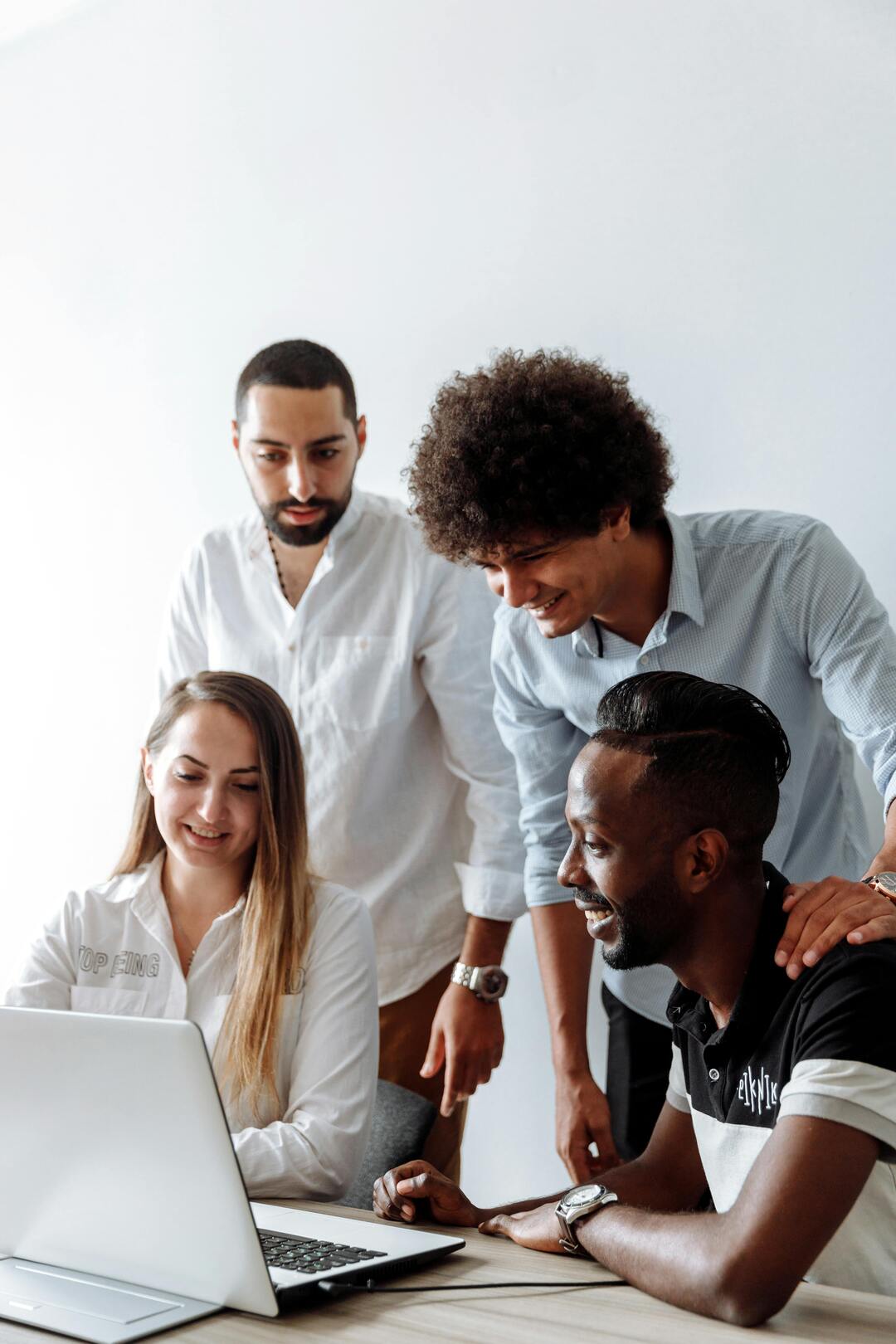 Nonprofit staff learning strategic planning basics using online training materials